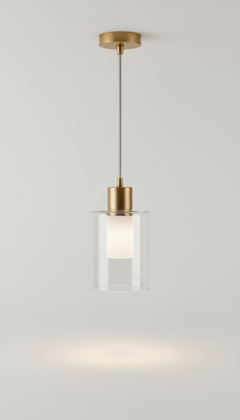 Minimalist Glass Pendant Light